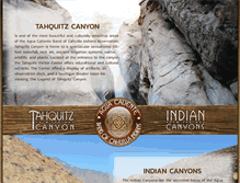 Tablet Screenshot of indian-canyons.com